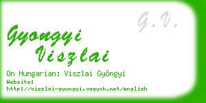 gyongyi viszlai business card