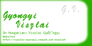 gyongyi viszlai business card